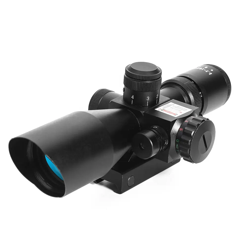 LUGER 2.5-10X40 red green illuminated reticle scope night vision hunting scope with laser