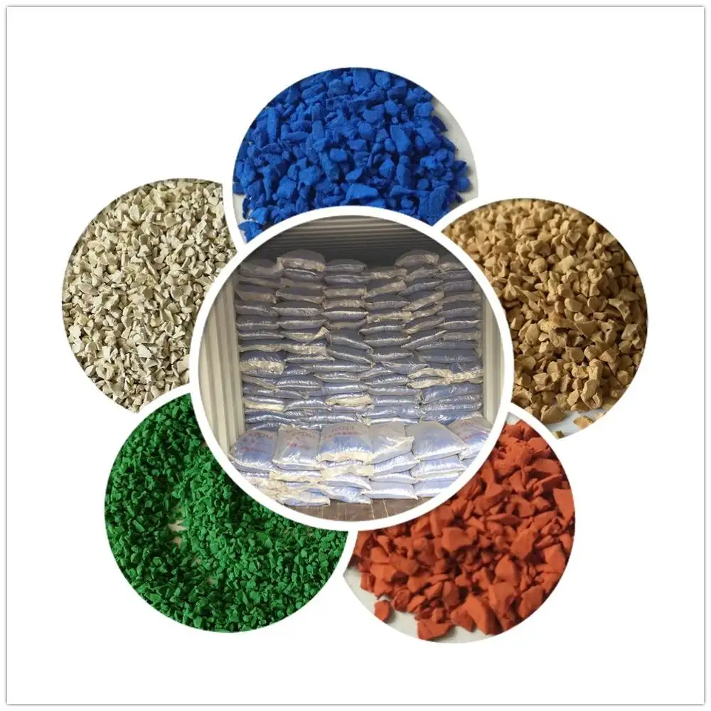 Colorful Infilling Epdm Granule Granulated Rubber and Recycled Rubber Granule Smashed Rubber Tyres