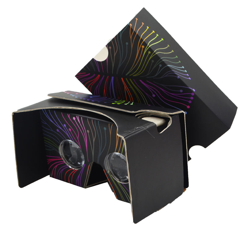 Рекламные подарок Google Cardboard VR гарнитуры 3D очки 2,0 vr 3d видео очки