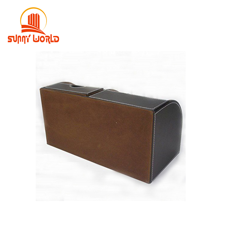 Pu Leather Office organizer Desk Set Gray Desk Sets And Accessories For Women Mail Sorter Desk Organizer Tray