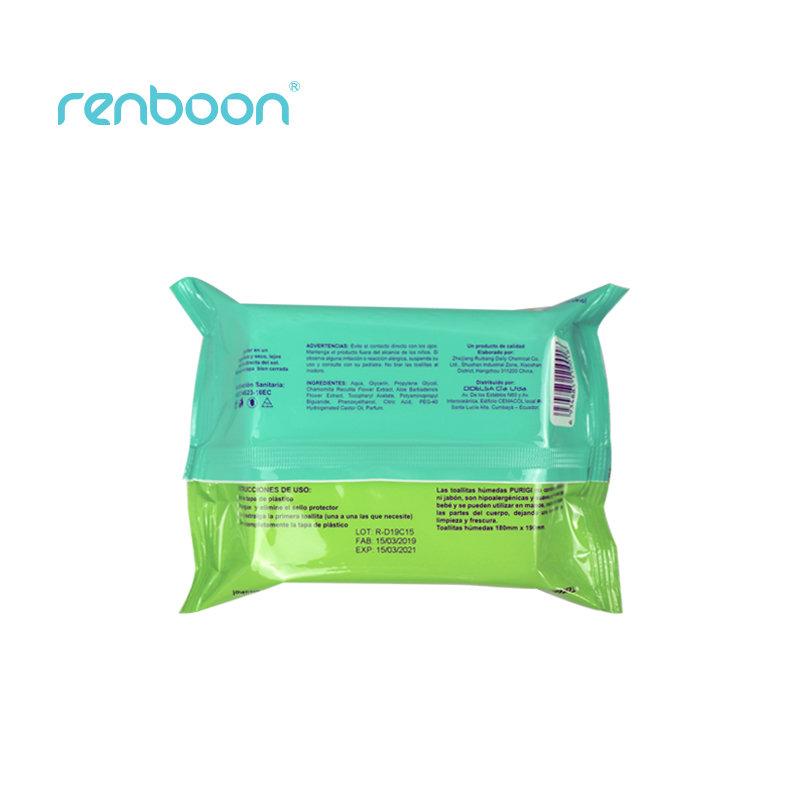 Alcohol Free Baby Wipes with No Scent and Flow Pack Packaging