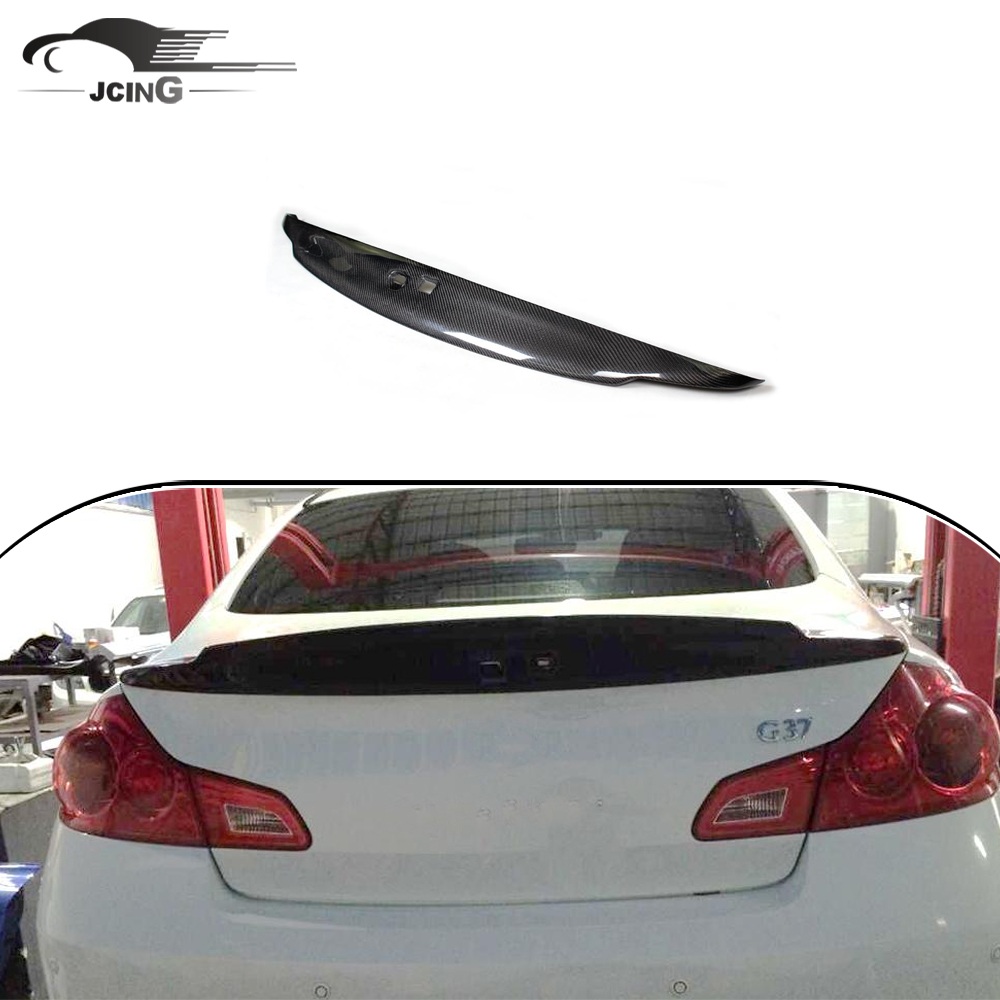 Задний спойлер из углеродного волокна для багажника Infiniti G37 G25 Sedan 2009-2013
