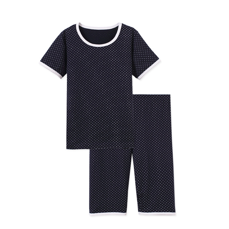 Comfortable boys 100% cotton summer pajamas kid sleepwear