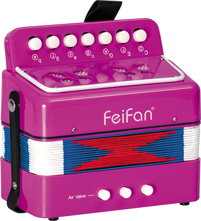 Children 7 key 2 bass colorful toy accordion piano for sale