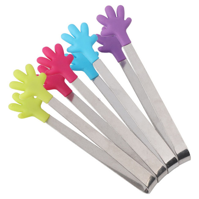 Amazon Hot Sale Silicone Mini Ice Sugar Clip Food Tongs
