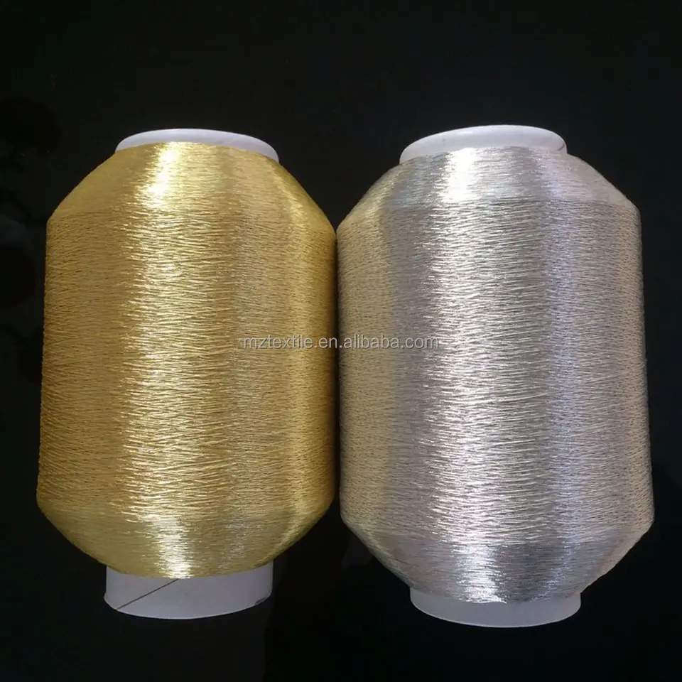 Metallic Yarn Pure Gold Pure Silver For Embroidery Thread