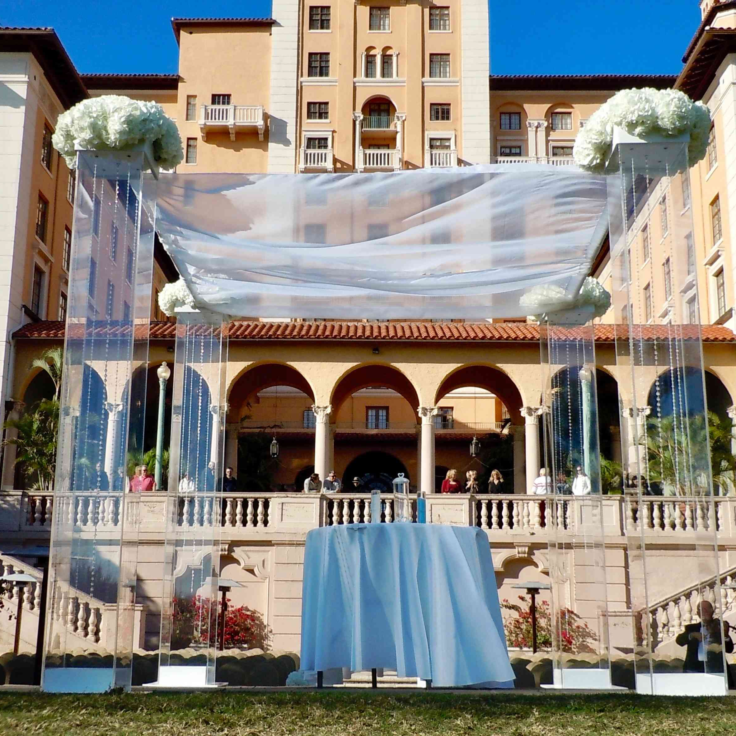 Transparent Acrylic Chuppah Huppah & Wedding Canopy Acrylic Arch Mandap ACRYLIC PLEXIGLASS WEDDING CHUPPAH CANOPY & ARCH