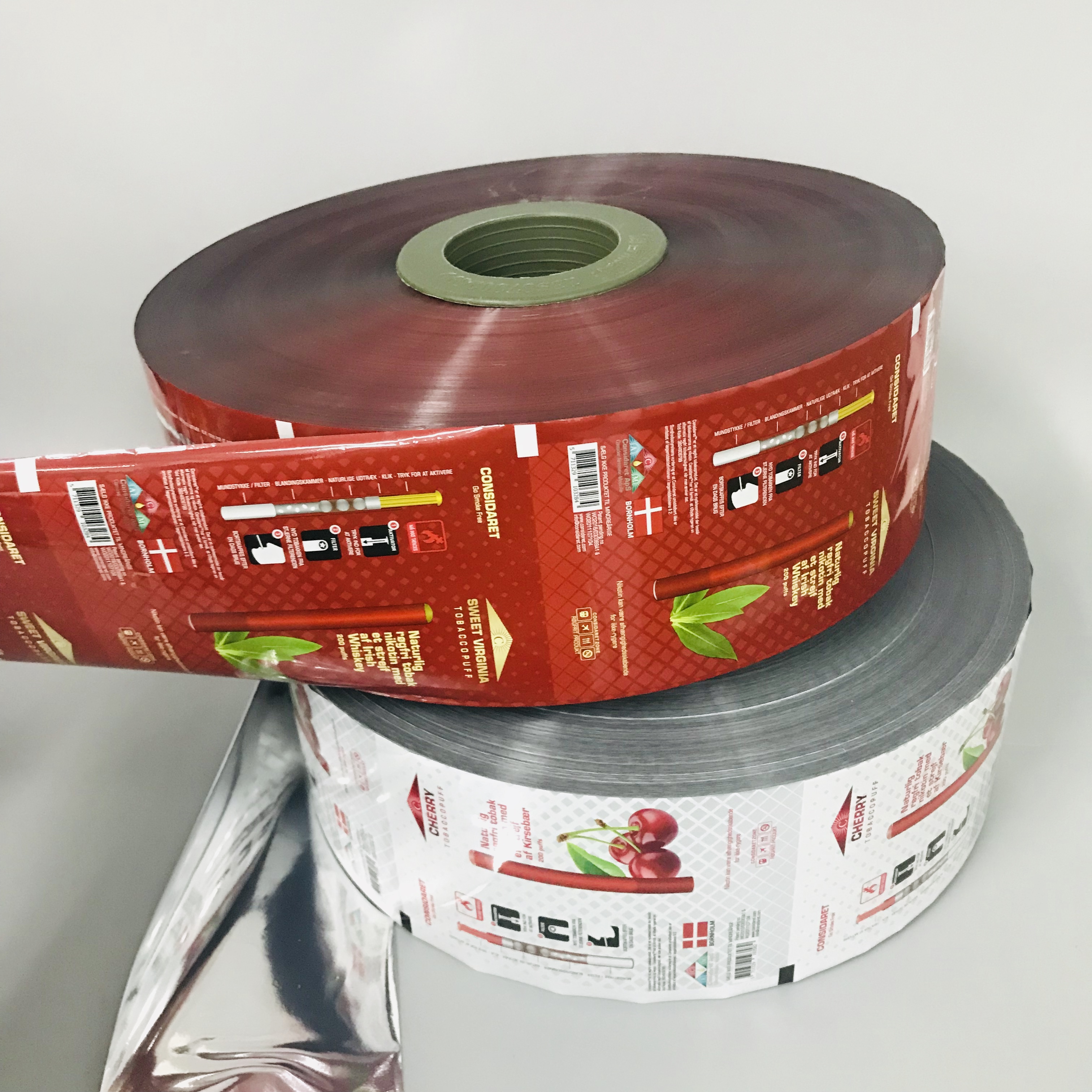 Изготовленная на заказ напечатанная 3/4 слоями пищевая упаковка metalized opp ламинированная алюминиевая pe пленка