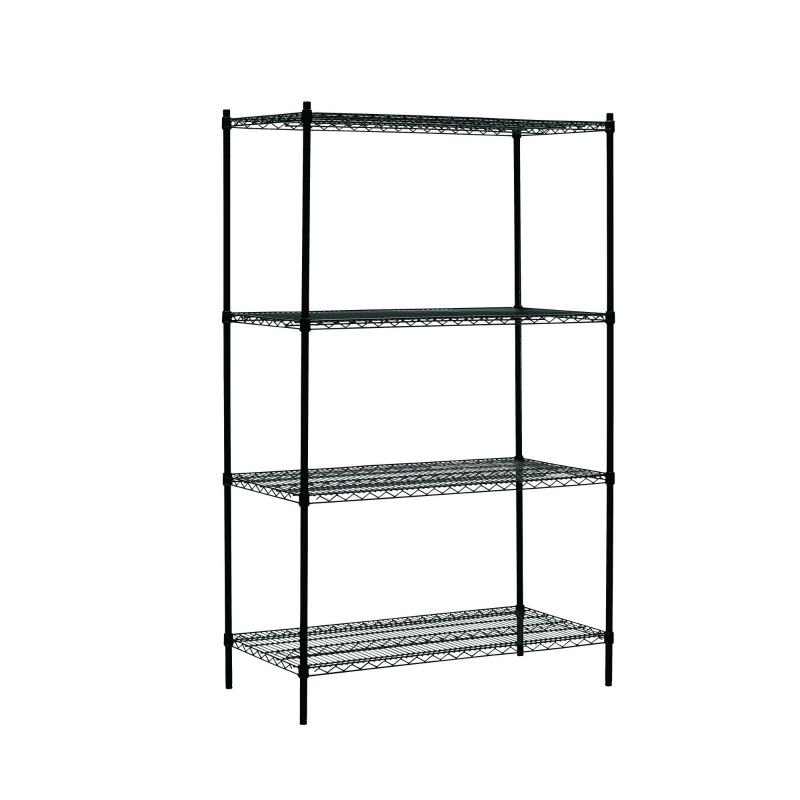 NSF listed black epoxy coated wire shelving