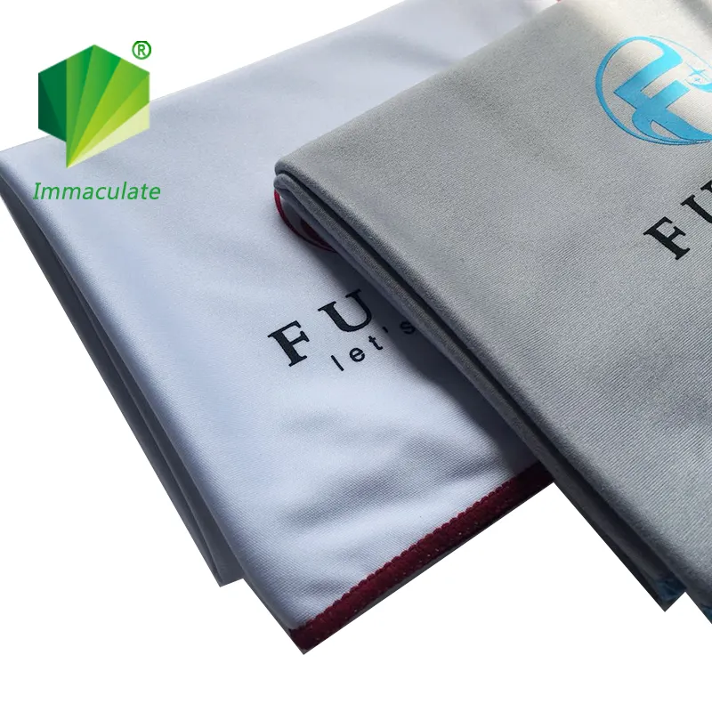 Custom design microfiber wine glass polishing cleaning wiping cloth with high quality cleaning microfiber