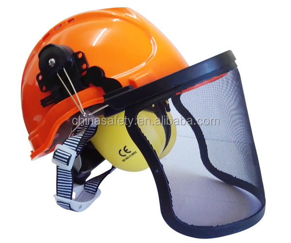 China Hot selling top quality low price SLW-E4003 industrial working welding headgear face shield with helmet