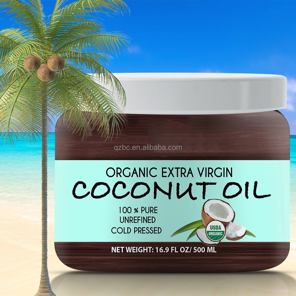 Private label Экстра холодного отжима оптовая продажа органического Девы кокосовое масло