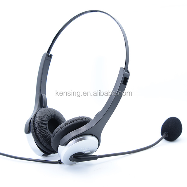 professional call center headset noise cancelling headset with microphone and RJ connector QD available