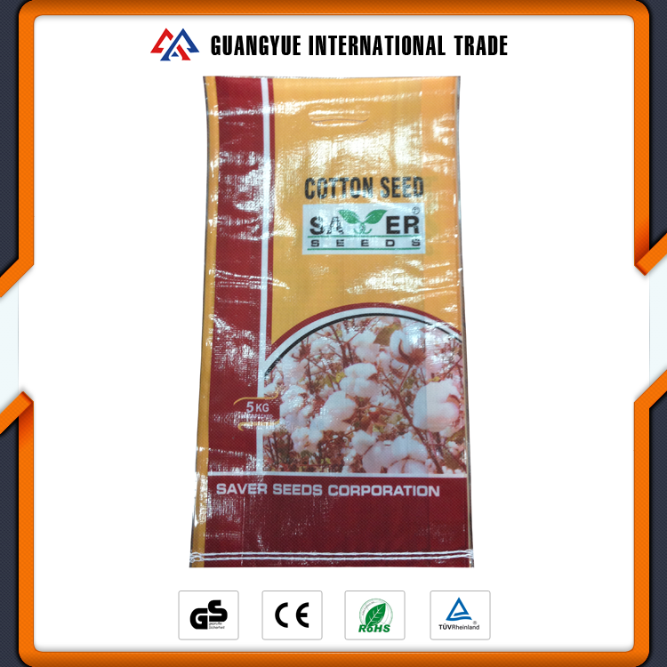 Guangyue ПП Тканые Ламинированные Сельскохозяйственных Семян Хлопчатника 5 кг В Упаковке Bag
