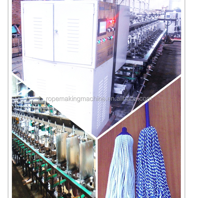 economic mop yarn twisting making machine for manufacturing floor cleaning mop heads