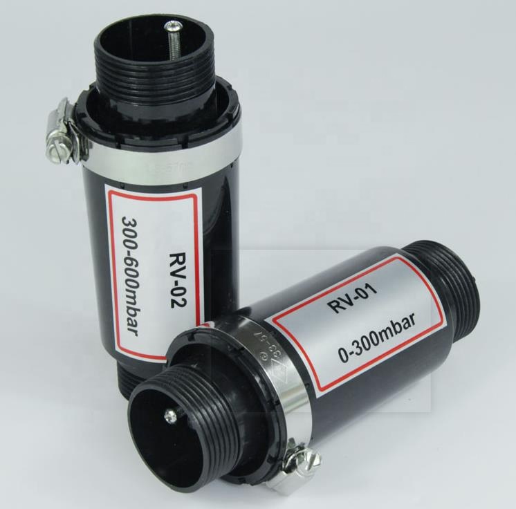 RV-02 1,2 дюймов 300-600mbar предохранительный клапан используется для высокого давления воздуха воздушный вентилятор, вакуумный насос для станков с ЧПУ