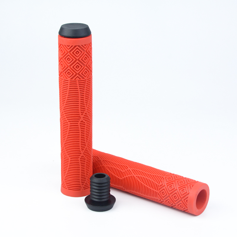 Cheap custom TPR rubber pro handlebar scooter grips for kick stunt scooter