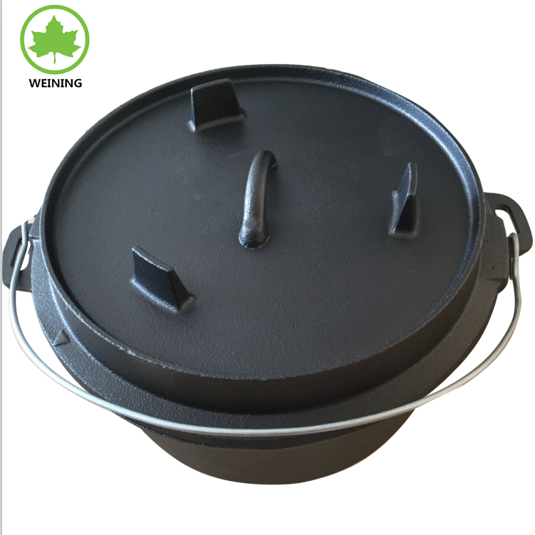 4.5QT 6QT 9QT 12QT Outdoor Camping Preseasoned cast iron dutch oven