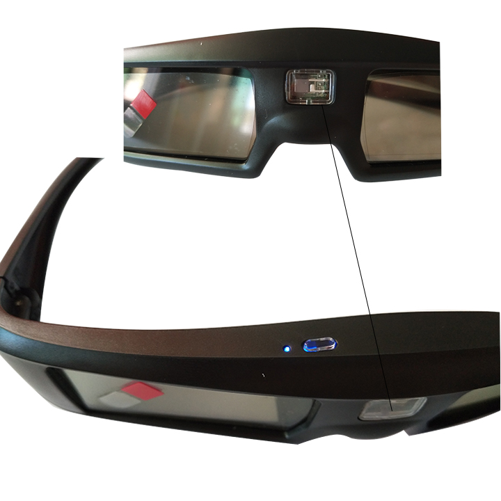 Перезаряжаемые дешевые 3d очки с активным затвором DLP Link для просмотра фильмов