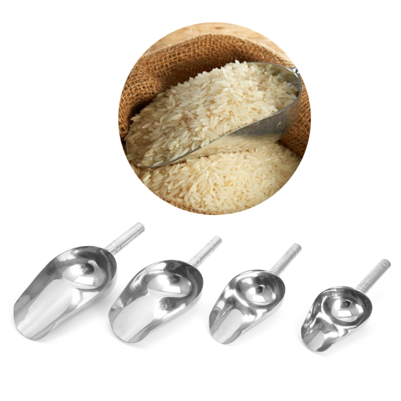 Supermarket Stainless Steel Multipurpose food Scoop Shovel Metal Scoop/Ice Shovel In Different Sizes