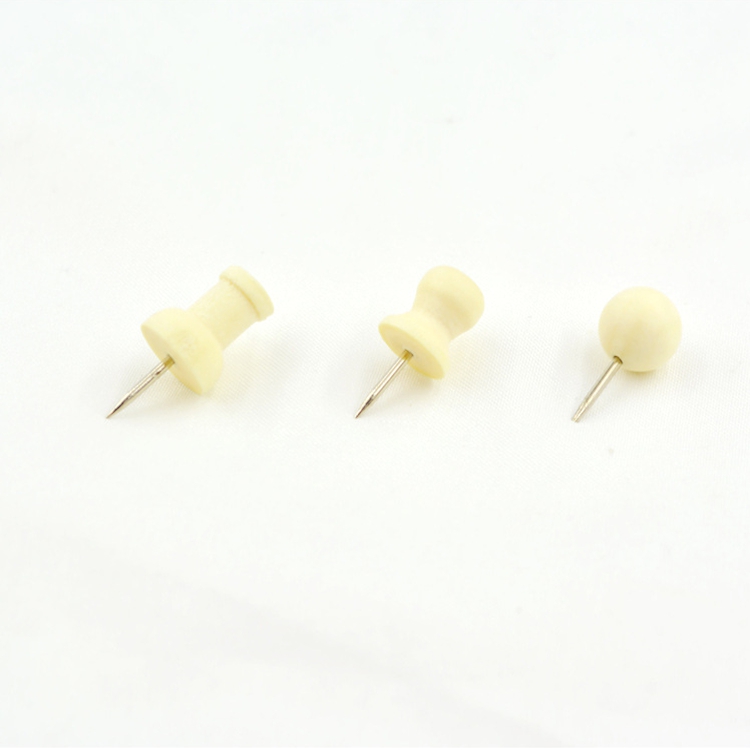 Supply round wooden push pin