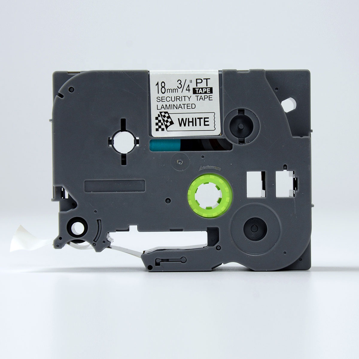 2019 PUTY tz compatible tape 18mm Black on white TZE-SE4 TZ-SE4 security label tape