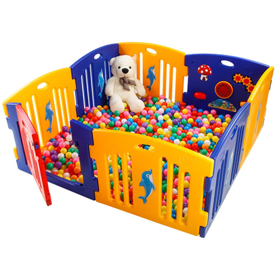 Mamakids H0805B Mamakids внутреннего пространства Пластиковые детские манежи Детские игровой бассейн забор, многоугольный игровой бассейн для детей