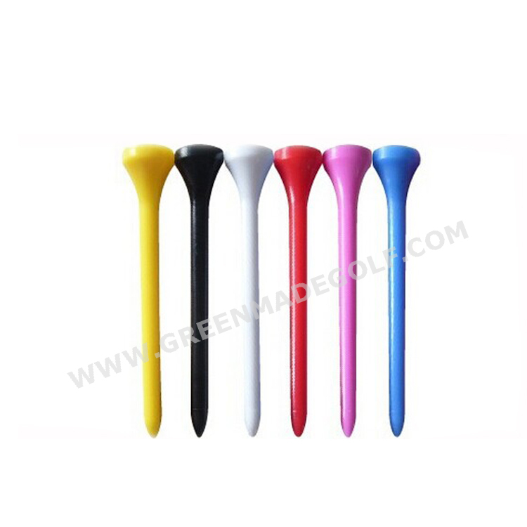 Different colors golf tee plastic 70mm bulk corn plastic golf tees
