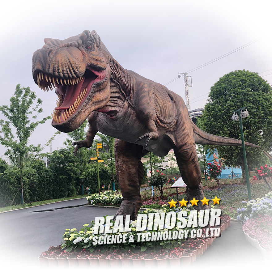 Парк развлечений, аниматронный T-rex динозавр, модель для продажи