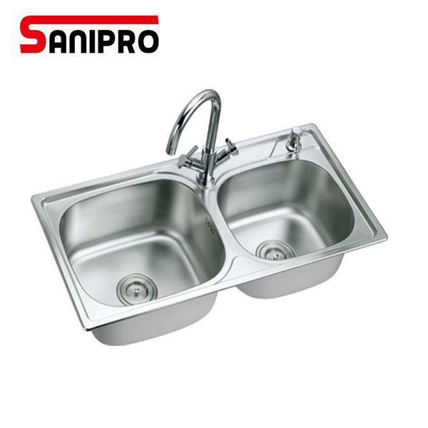 Sanipro двойная миска oem кухонная раковина