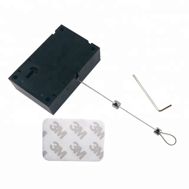 RUIWOR RW0505 Cuboid Противоугонный кабель Recoiler с Adjustalbe Lasso концом петли металлическим замком и Аллен ключ
