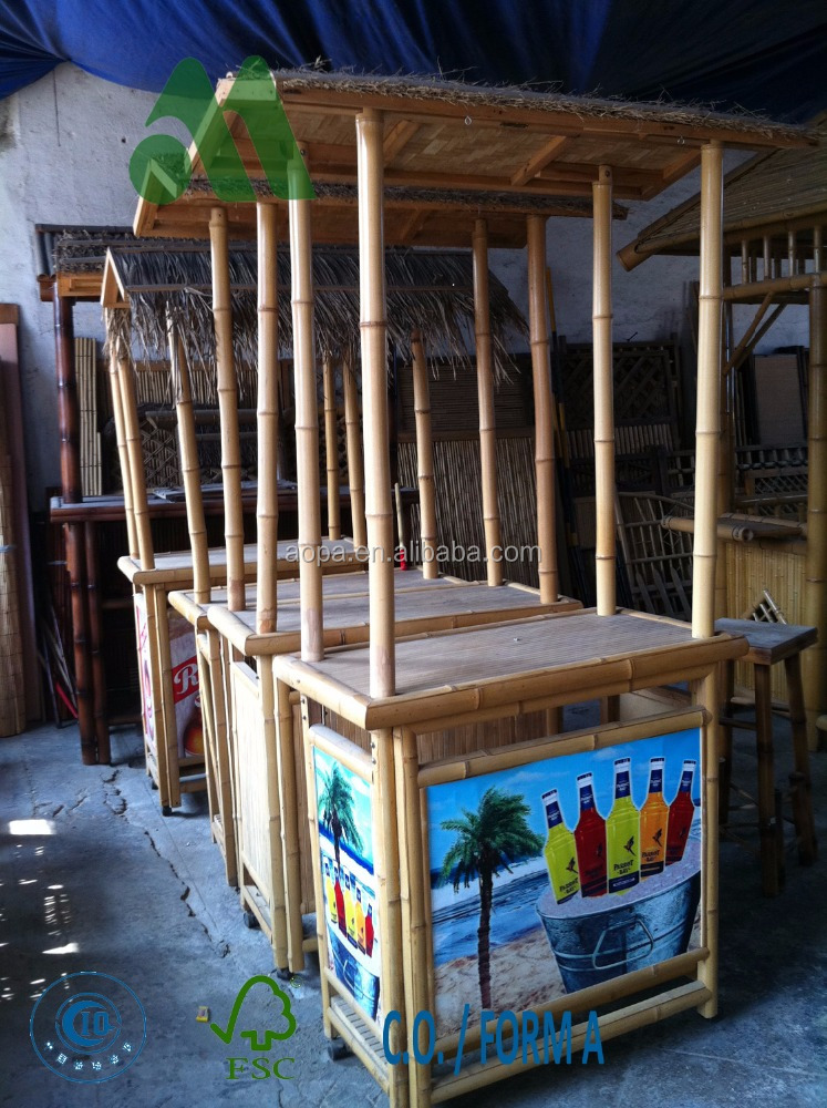 Бамбуковая барная стойка TB51 Tiki Bar, барная стойка
