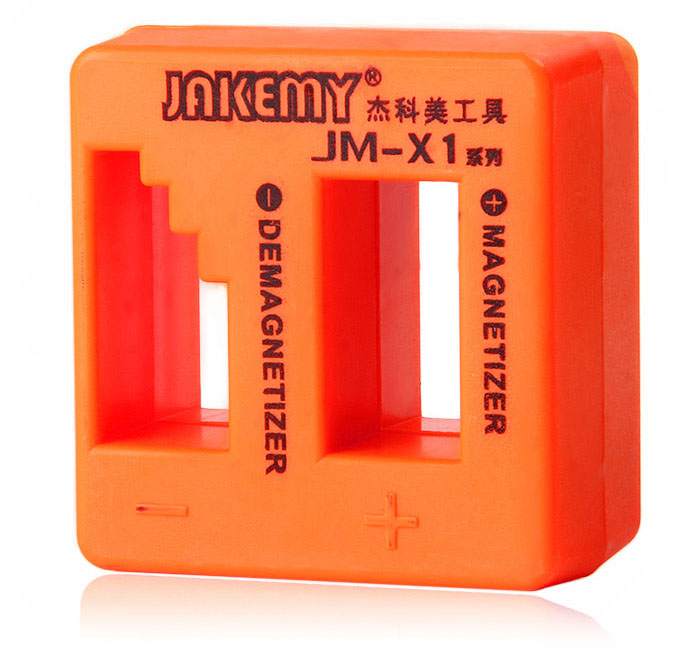 Твердый Магнитный размагничиватель JAKEMY, инструмент для поднятия, наконечники отвертки, биты для винтов