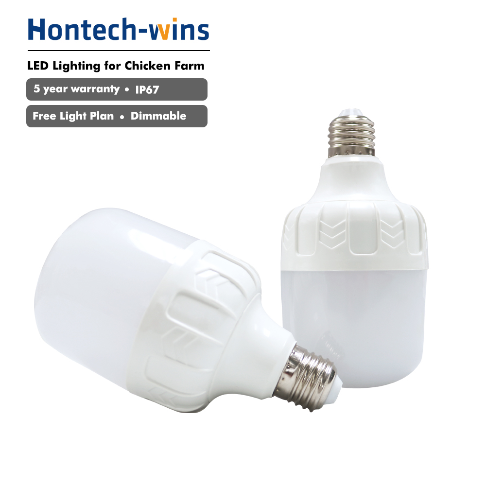 E27 IP67 Dimmable LED bulb broiler farm germany meat production LED poultry bulb 7w