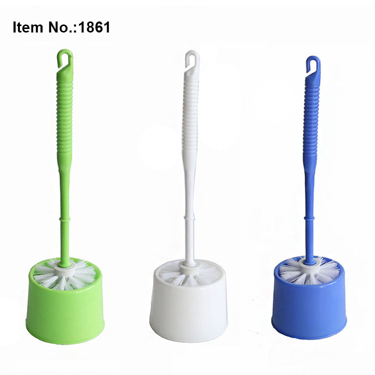HQ1861 indoor cleaning round shape smart plastic sanitary toilet brush holder