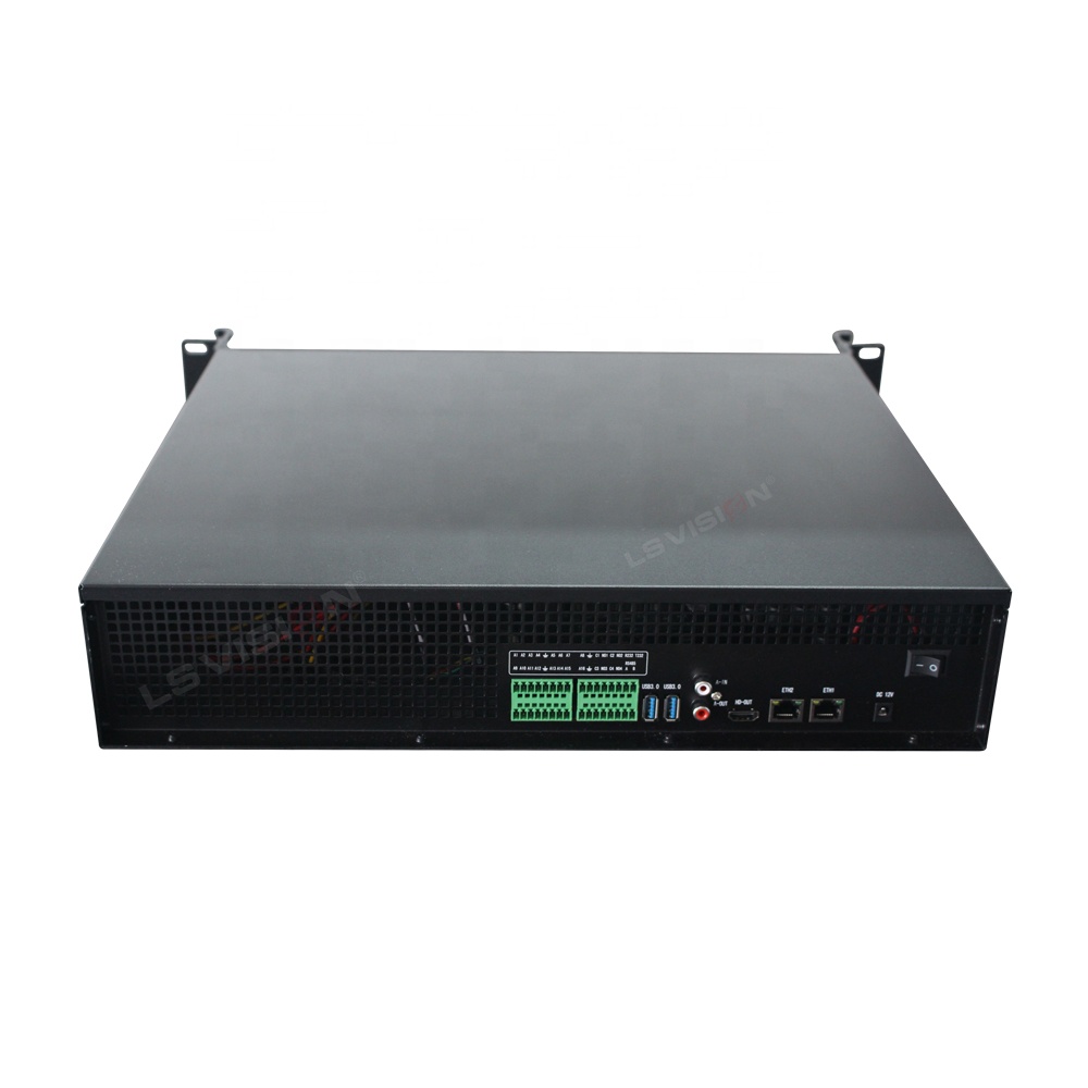 LS VISION H.265 + Smart 32CH наблюдения Nvr уход за кожей лица захват анализа хранения 500000 лицевых библиотек распознавания сервер