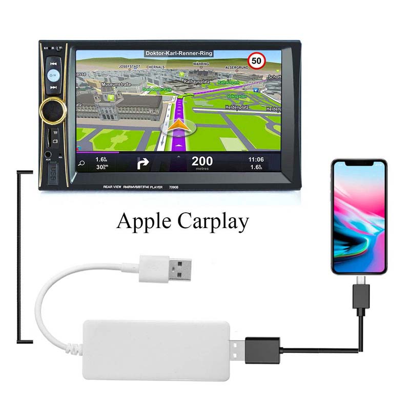 Беспроводной ключ для воспроизведения музыки, смарт-соединение, USB, белый CarPlay, Android-ключ для Бен-z, bm, w, Audi i