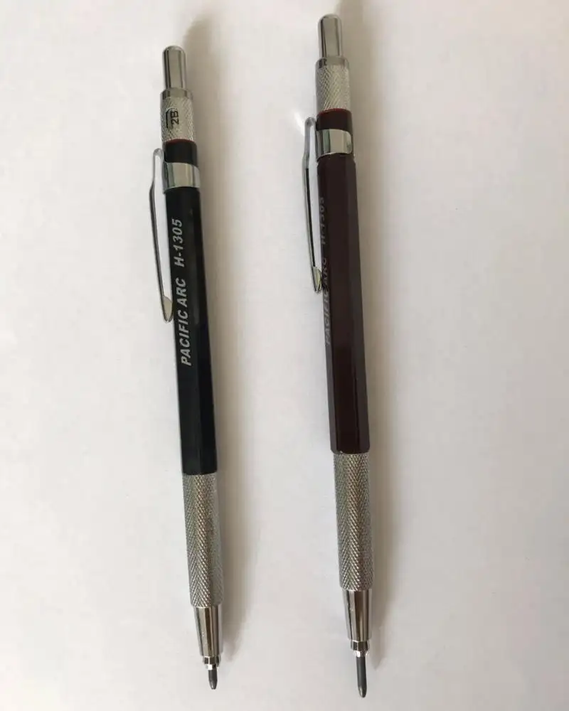 Engraved Metal Mechanical Pencil 2.0mm with Copper Mechanism Can Customized logo