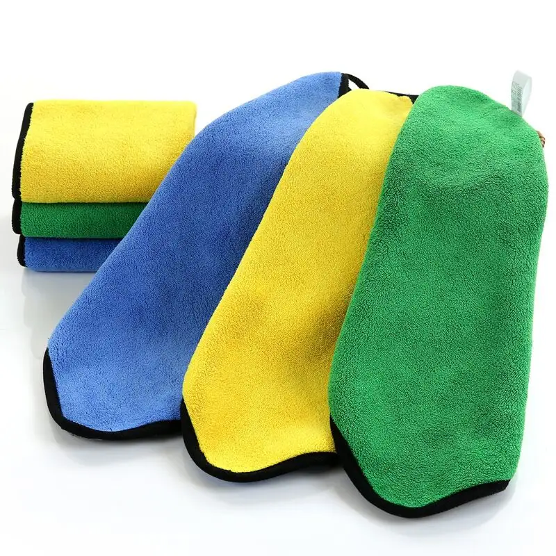 Super absorbent water less marks microfiber cleaning towel