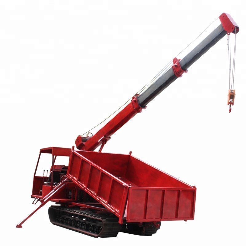 Низкая цена 5ton гусеничный самосвал с кран для продажи
