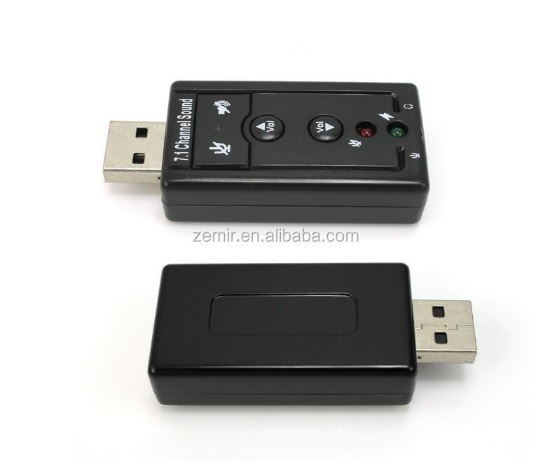 Звуковая карта USB 7,1 канальный микрофон (микрофон) и Выход динамика 3,5 мм