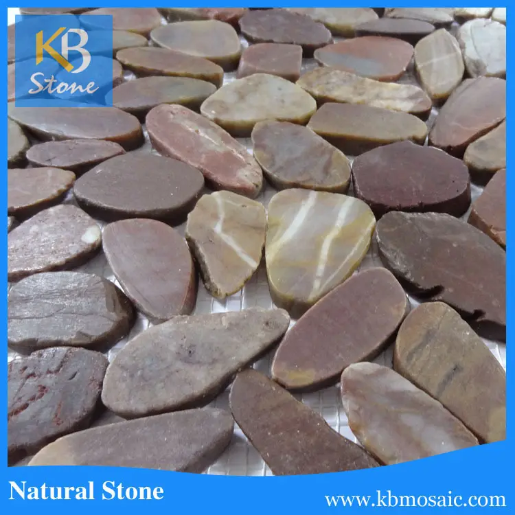 100 Man-made Glow In The Red Pebbles Stone For Garden Walkway Sky Blue