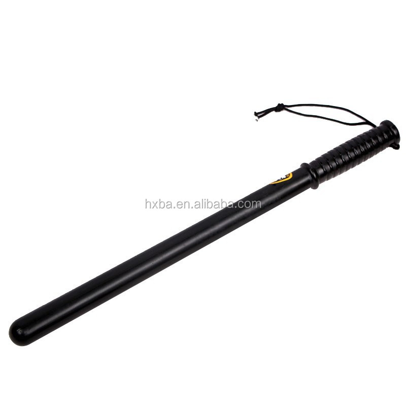 Высококачественная пластиковая полицейская дубинка 50 см со шнурком PP ABS PC tonfa резиновая дубинка