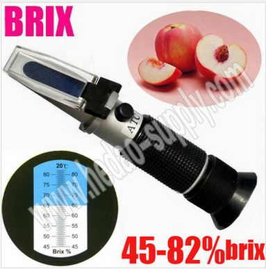 45-82% Brix ATC вино пиво сахар метр Brix рефрактометр
