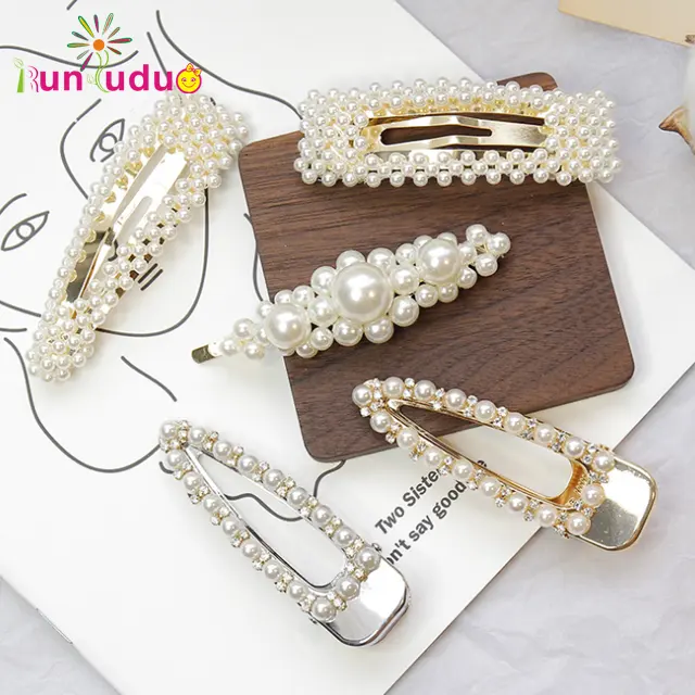 Wholesale custom pearl hair clip