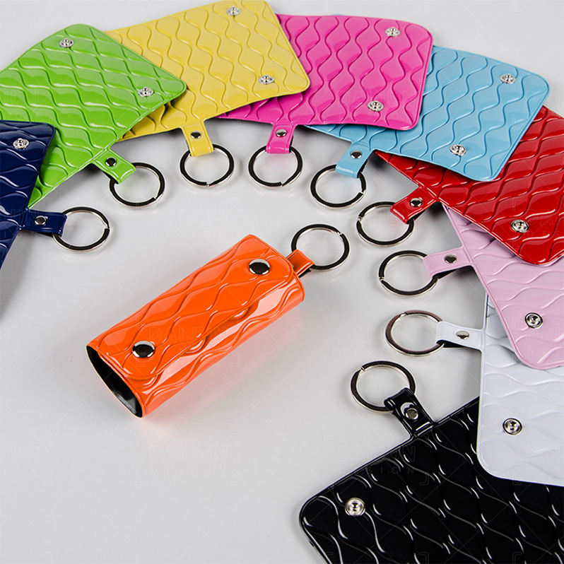 custom logo Wholesale fashion Wave Key cover case key Holder wallet