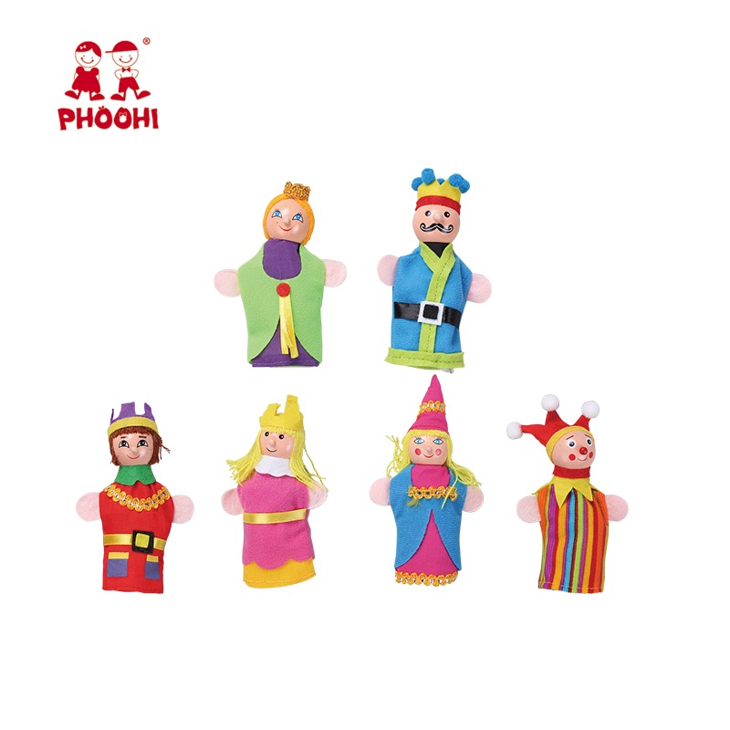 Король принцесса детская одежда палец игрушки Дети finger Кукольный для малышей 3 +