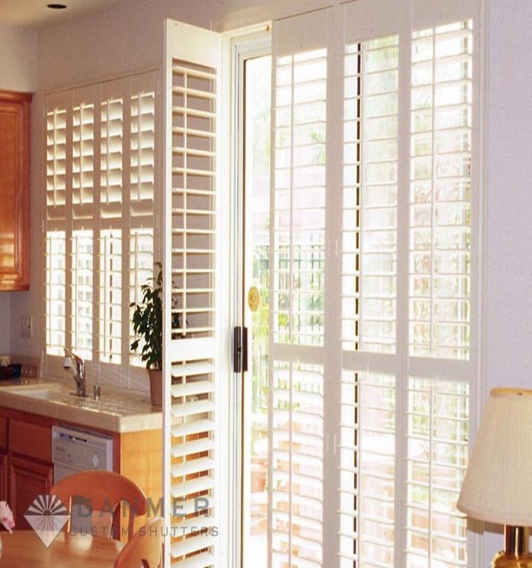 Австралийский Bi fold faux wood большие окна затвора или двери