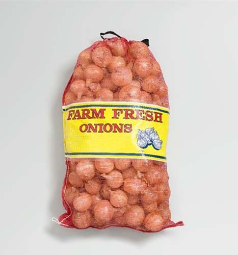 23 kg Leno mesh bag packing for farm fresh onions with UV treated and color file