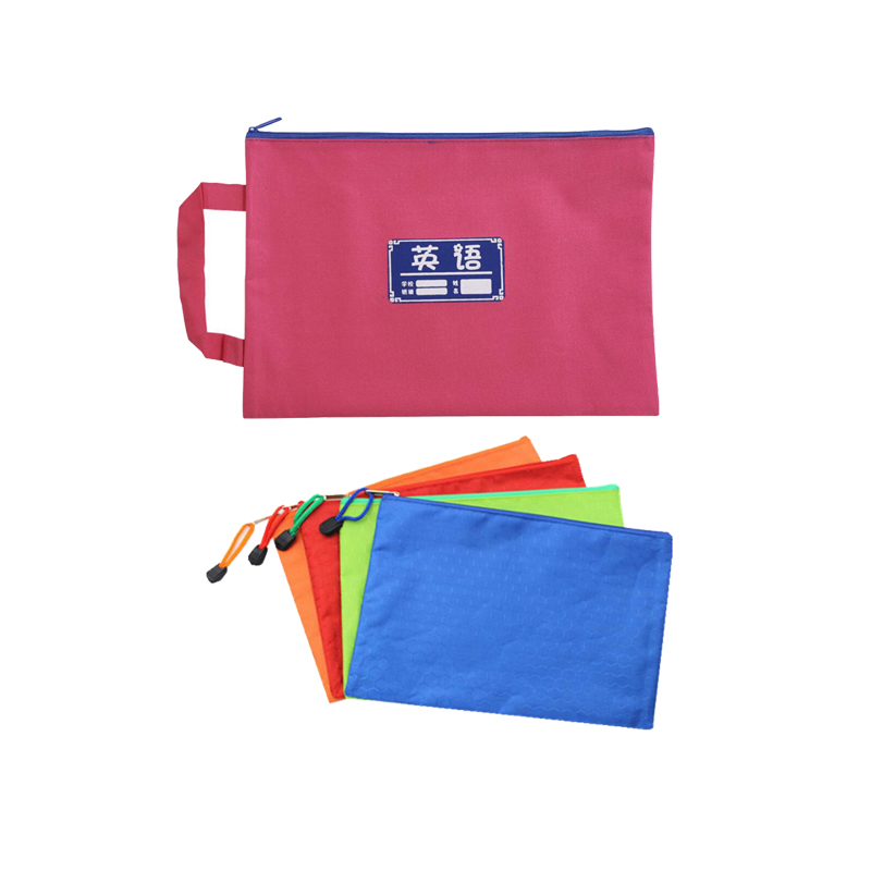 Custom Logo Non Woven Bag A4 Zipper Filing Document Bag Pouch Envelope